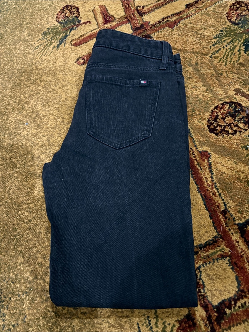 Tommy Hilfiger Navy Blue Straight Leg Jeans